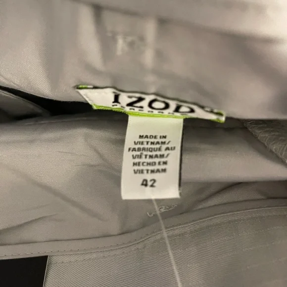 πHP 7/28/22π IZOD Mens Golf Shorts Silver Size 42 - Picture 3 of 9